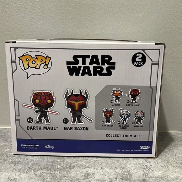 Funko pop Darth Maul & Gar Saxon 2 pk - Picture 3 of 6